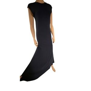 FRAME Dark Blue Sleeveless Crew Neck Maxi Dress Navy Size Medium NWT